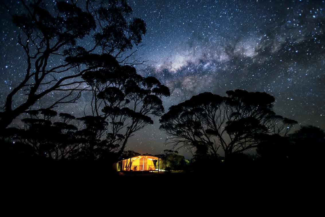 Kangaluna Camp Glamping Zelt und australischer Sternenhimmel